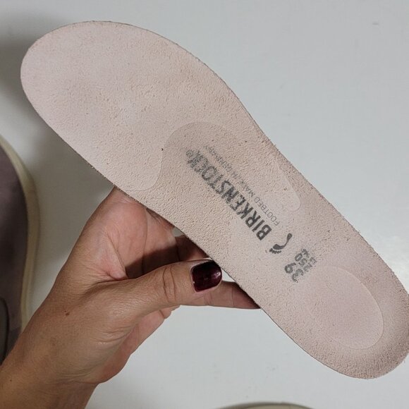 Birkenstock Bend Chelsea Boots Womens 39 8 8.5 Suede Comfort Casual Faded Purple - Picture 9 of 9